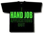 I HAND JOB APPLICATIONS OUT